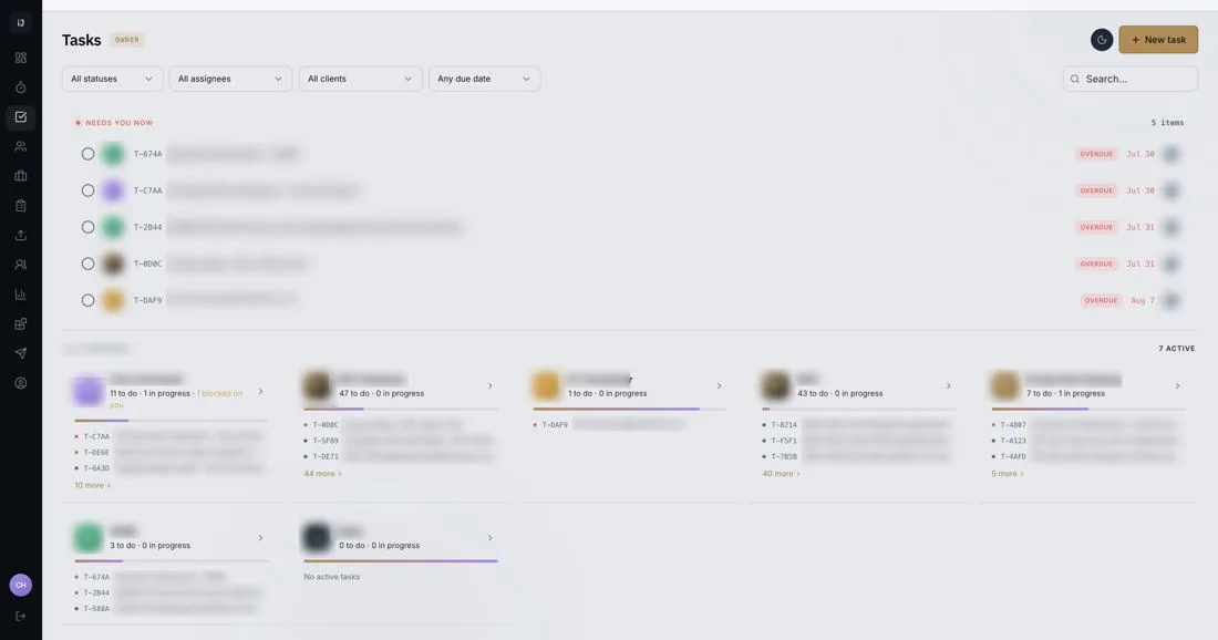 INTelliJence Ops task workspace